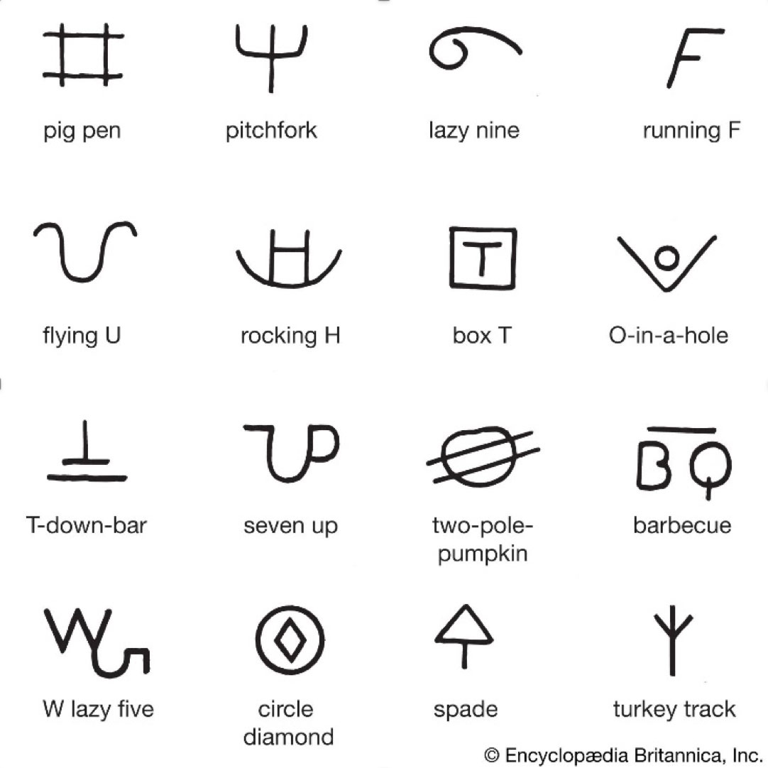 cattle branding symbols